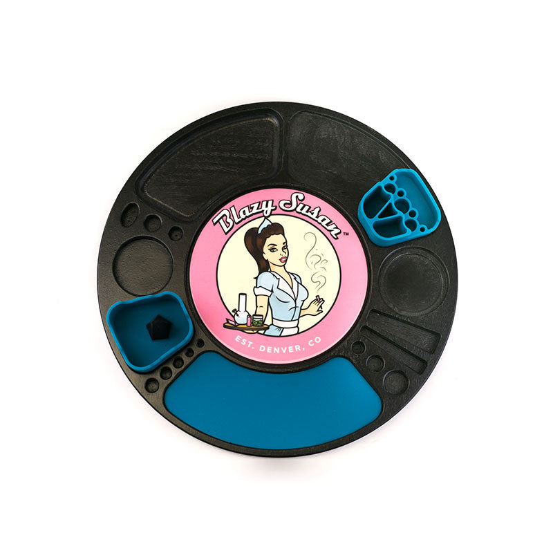 Blazy Susan Spinning Rolling Tray - Black Cannabis Accessories Blazy Susan   