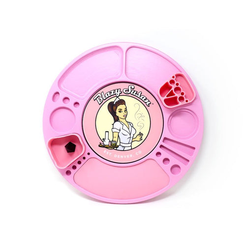 Blazy Susan Spinning Rolling Tray - Pink Cannabis Accessories Blazy Susan   