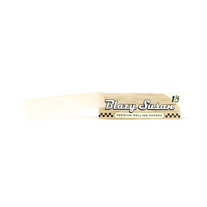 Blazy Susan Unbleached Rolling Papers - 1¼ Cannabis Accessories Blazy Susan   
