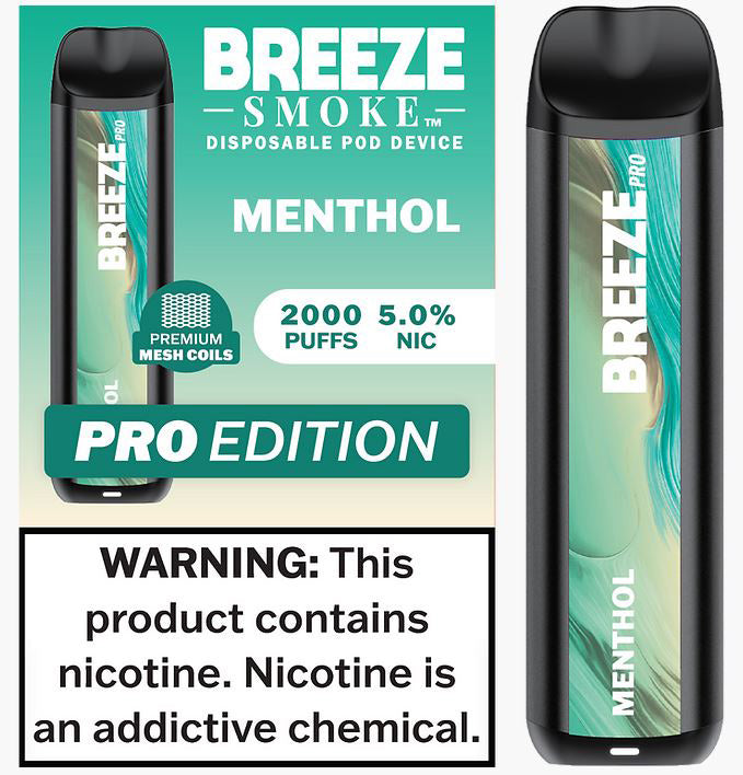 Breeze Pro Disposable Pod Vape Flavor - Menthol