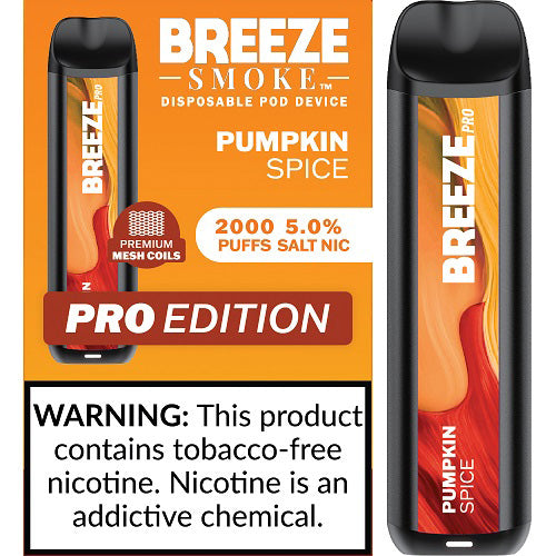 Breeze Pro Disposable Pod Vape Flavor - Pumpkin Spice