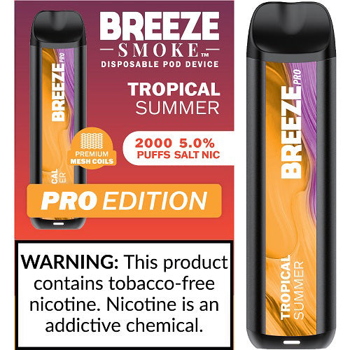 Breeze Pro Disposable Pod Vape Flavor - Tropical Summer