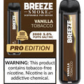 Breeze Pro Disposable Pod Vape Flavor - Vanilla Tobacco