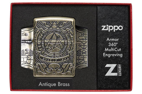 Armor® Antique Brass Book of the Dead Zippo Zippo   