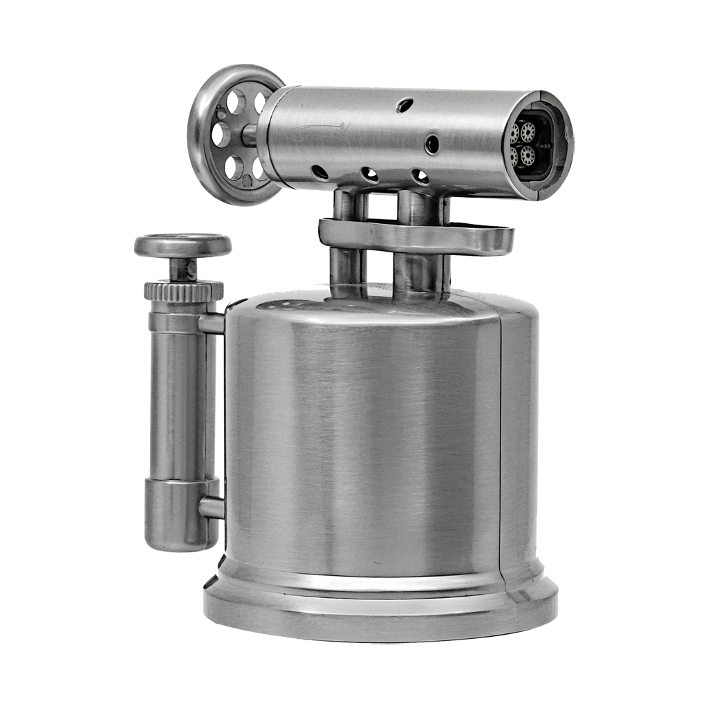 Vector Quadpump Table Top Lighter Lighter Vector Chrome Satin  
