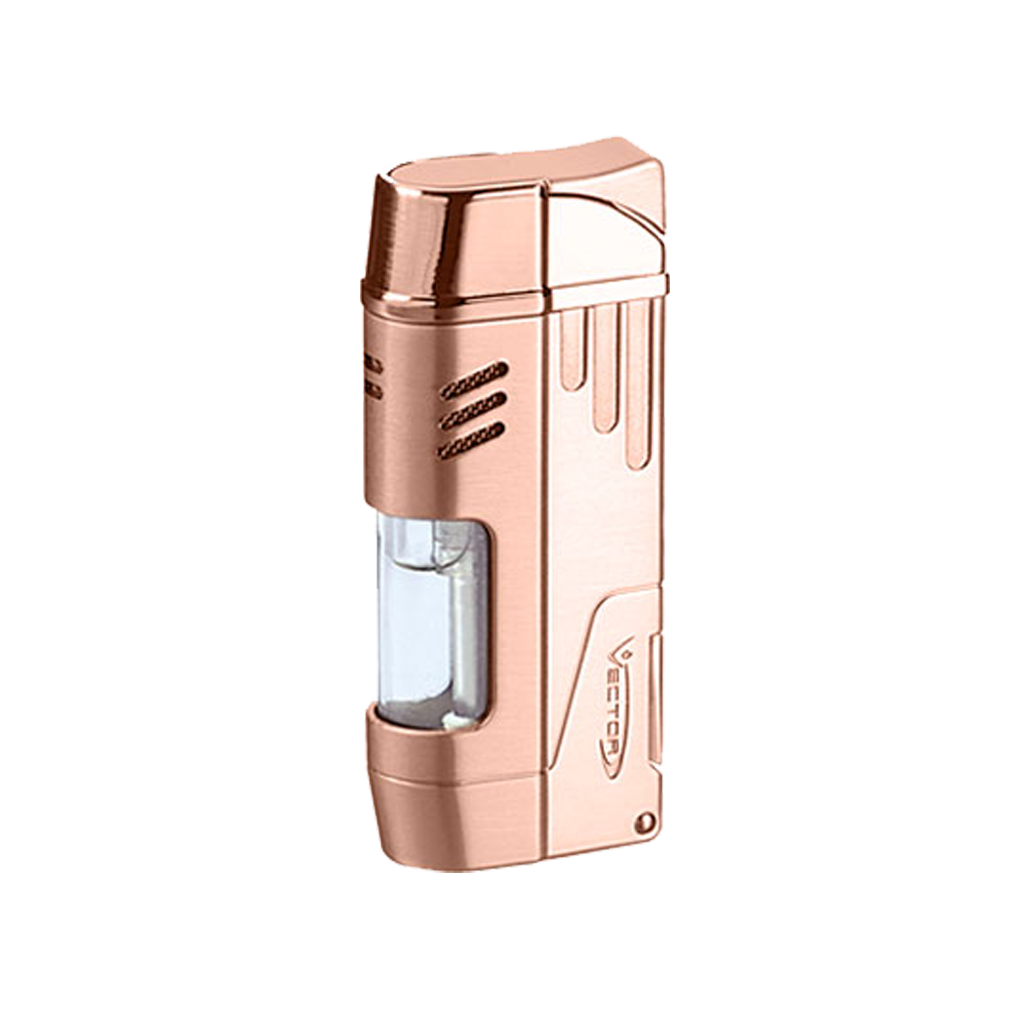 Vector Delta Double Flame Lighter with Cigar Punch