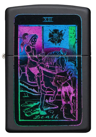 Zippo Lighter - Black Light Tarot Card Zippo Zippo   