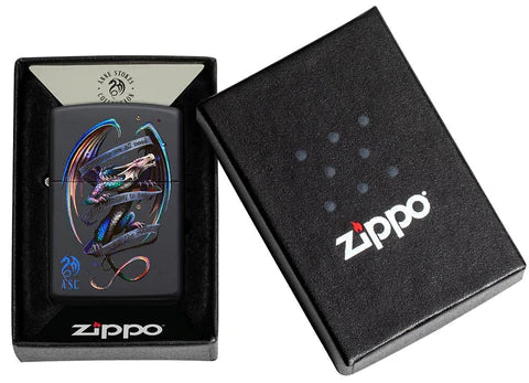 Zippo Lighter - Anne Stokes Colored Dragon Zippo Zippo   