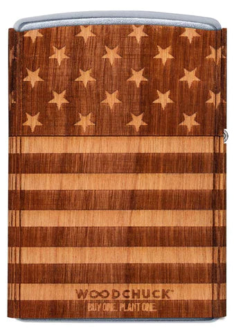Zippo Lighter - Woodchuck USA American Flag Zippo Zippo   