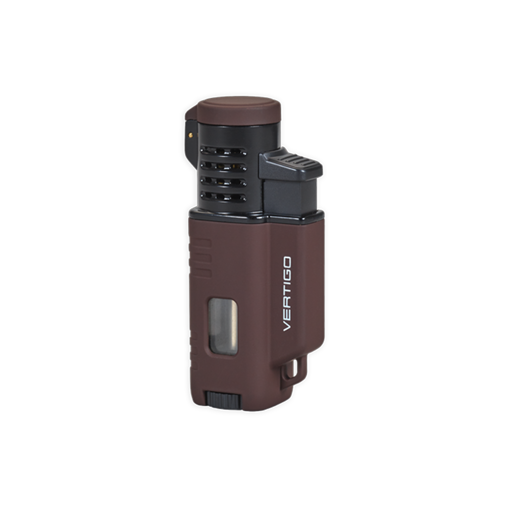 Vertigo Forester Triple Torch Lighter Lighter Vertigo Brown  