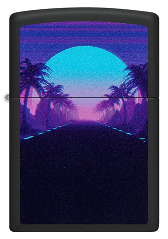 Zippo Lighter - Sunset Black Light Zippo Zippo   