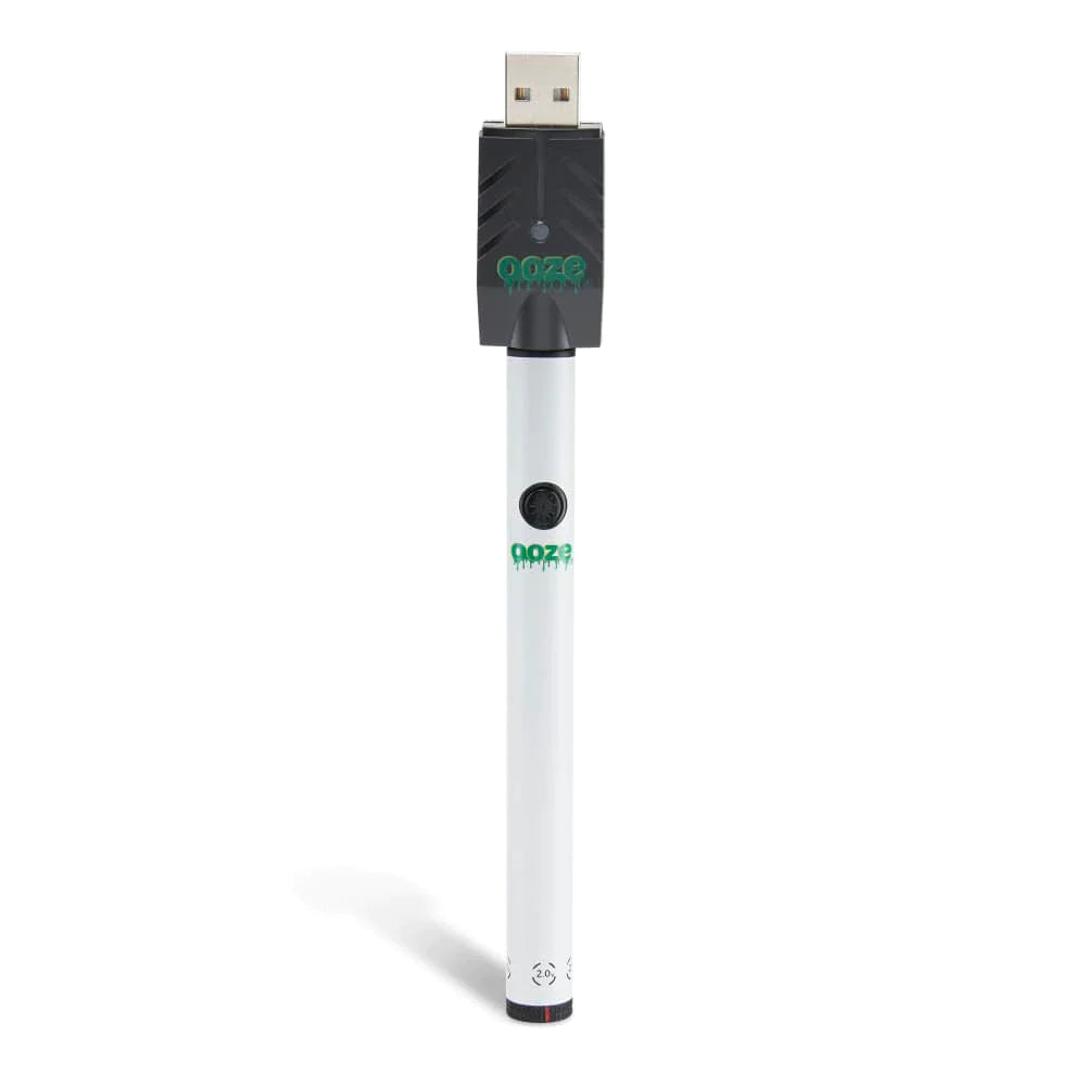 Ooze Twist Slim Pen 2.0 - Cartridge Battery Vaporizers Ooze Ghost White  