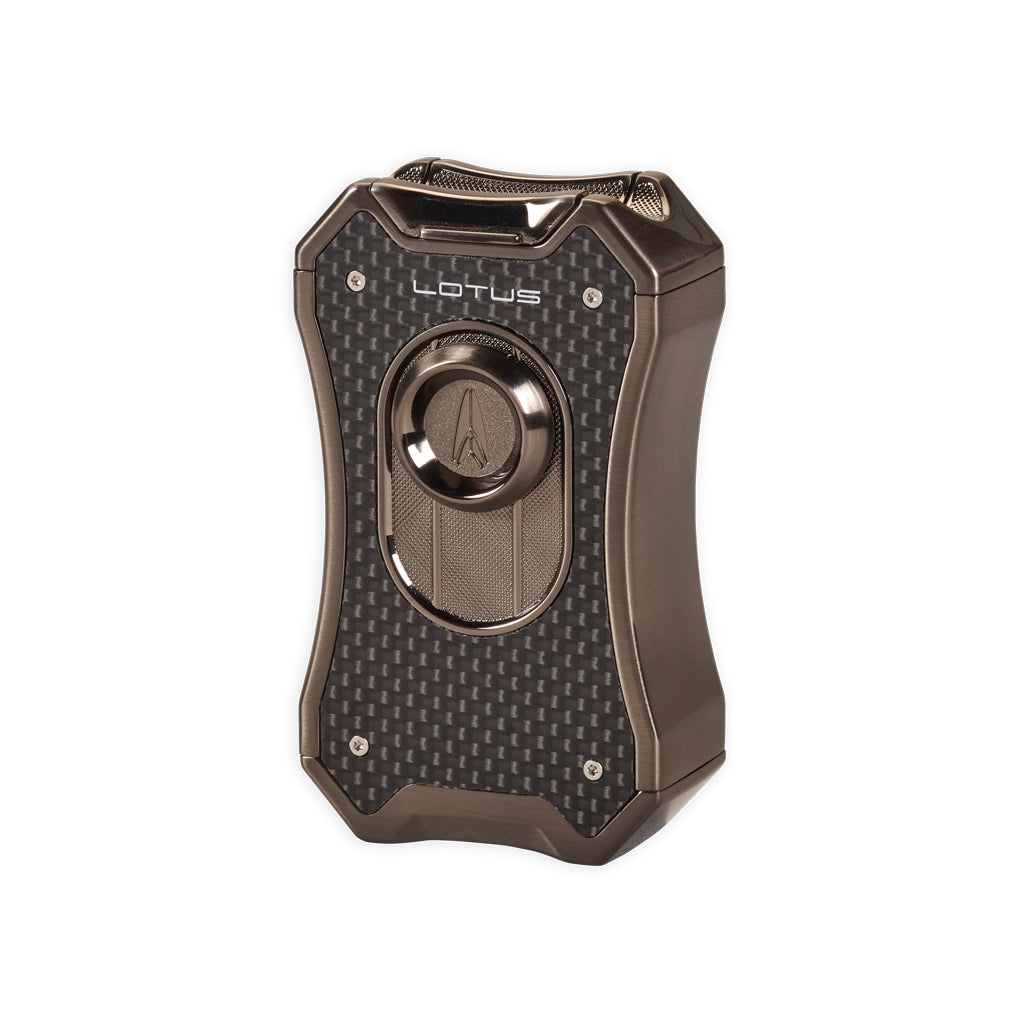 Lotus Emperor Quad Flame Table Top Lighter Lighter Lotus Gunmetal  