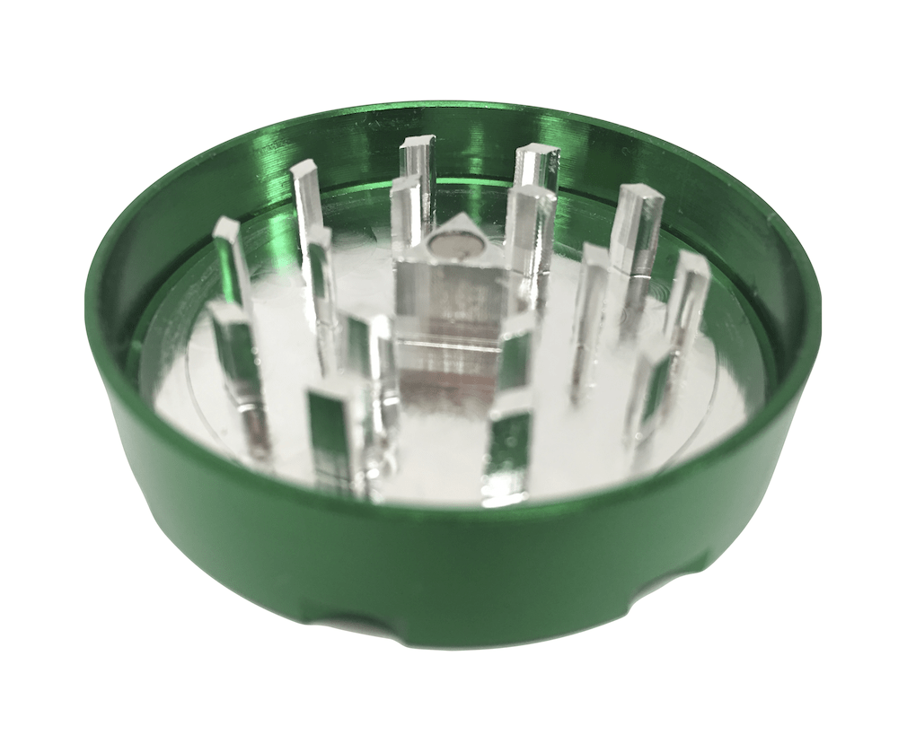Hush Crush 2" 4-Piece Magnetized Herbal Grinder - Dark Green Cannabis Accessories Hush Crush   