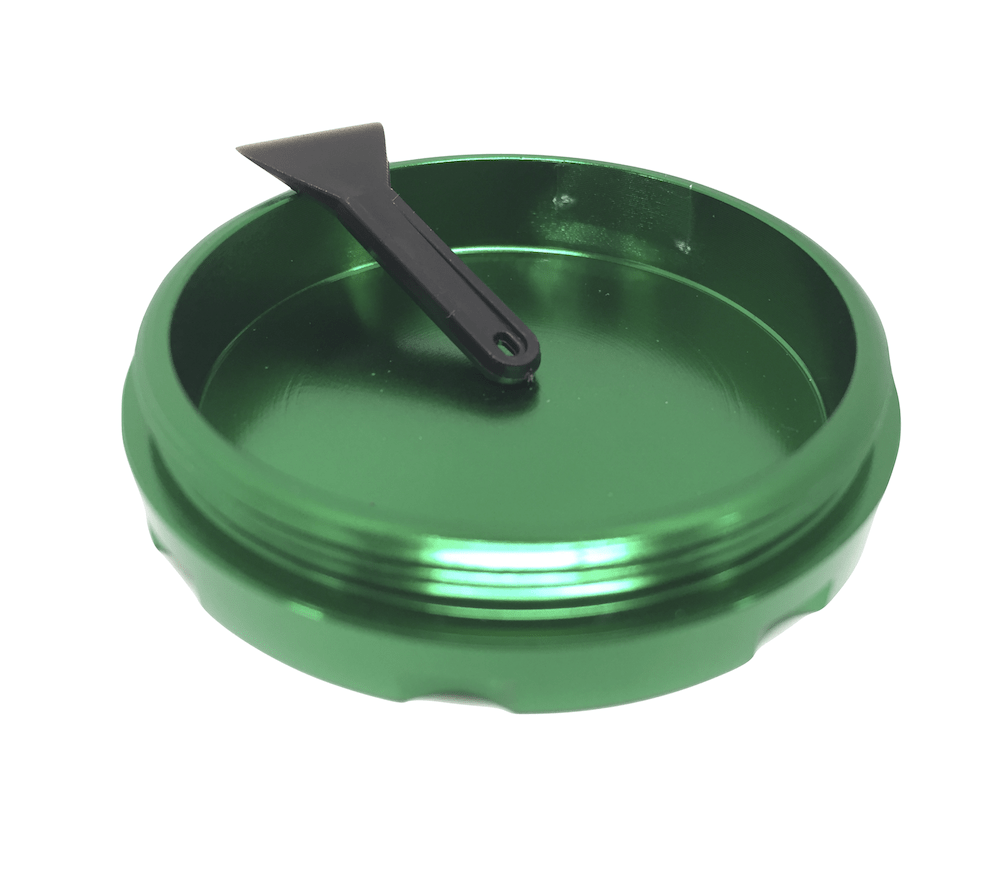 Hush Crush 2" 4-Piece Magnetized Herbal Grinder - Dark Green Cannabis Accessories Hush Crush   