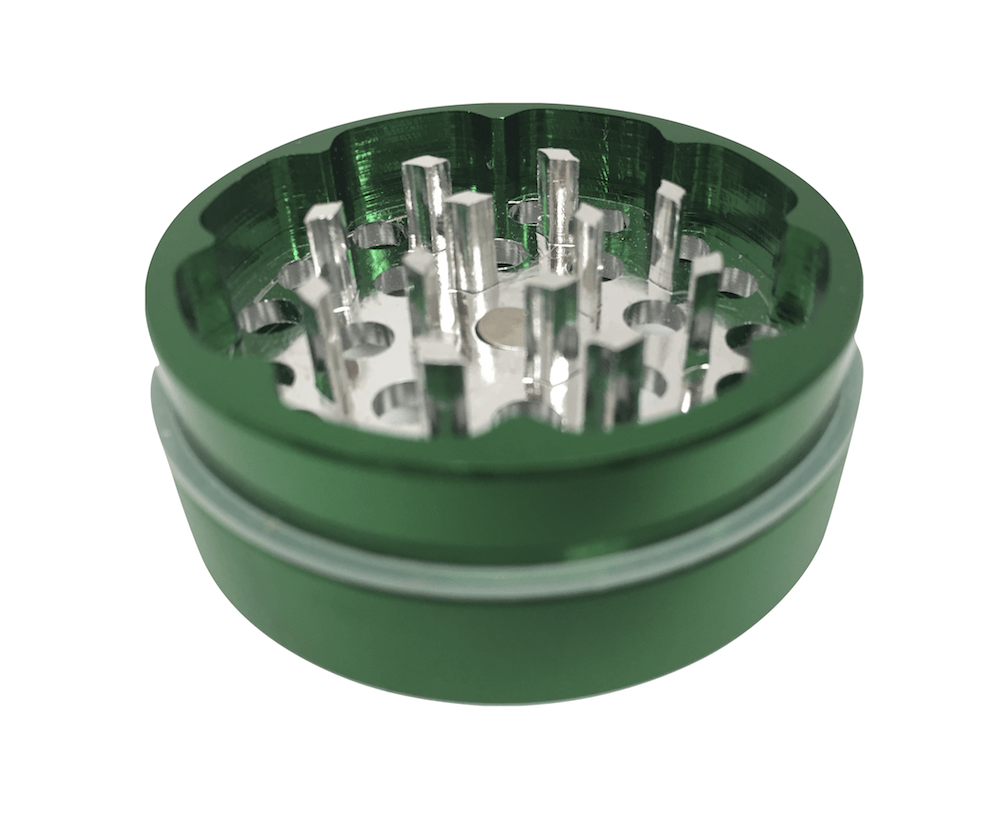 Hush Crush 2" 4-Piece Magnetized Herbal Grinder - Dark Green Cannabis Accessories Hush Crush   