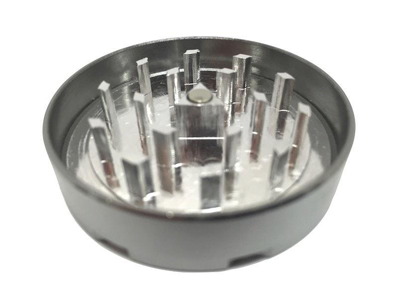 Hush Crush 2" 4-Piece Magnetized Herbal Grinder - Gray Cannabis Accessories Hush Crush   