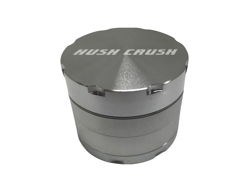 Hush Crush 2" 4-Piece Magnetized Herbal Grinder - Gray Cannabis Accessories Hush Crush   