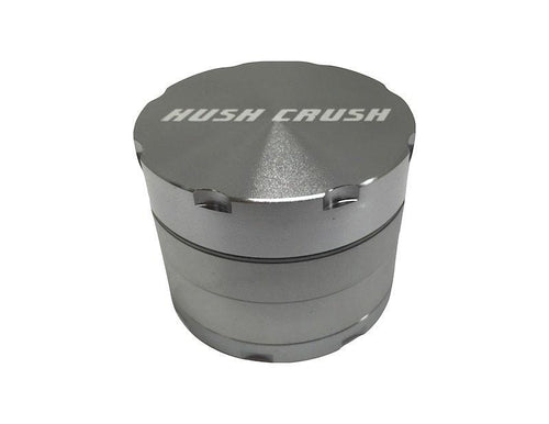 Hush Crush 2" 4-Piece Magnetized Herbal Grinder - Gray Cannabis Accessories Hush Crush   