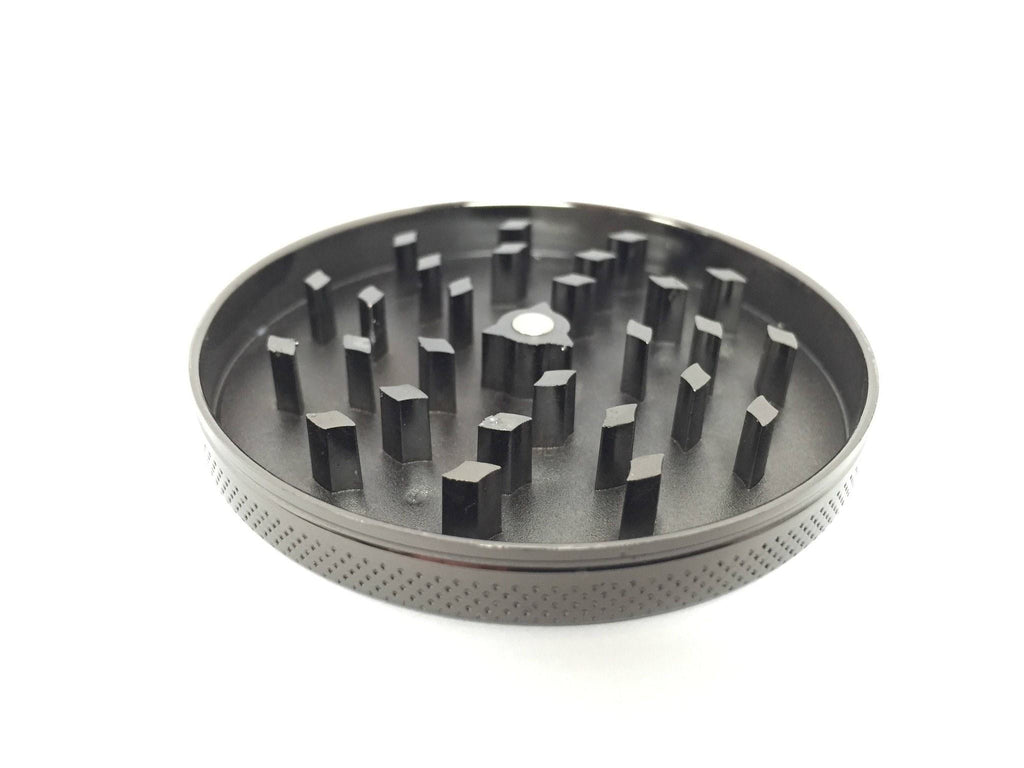 Hush Crush 2" 4-Piece Magnetized Herbal Grinder - Gunmetal Cannabis Accessories Hush Crush   