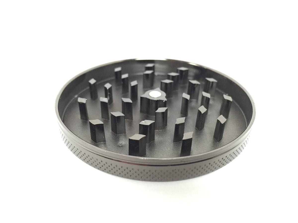 Hush Crush 2" 4-Piece Magnetized Herbal Grinder - Gunmetal Cannabis Accessories Hush Crush   