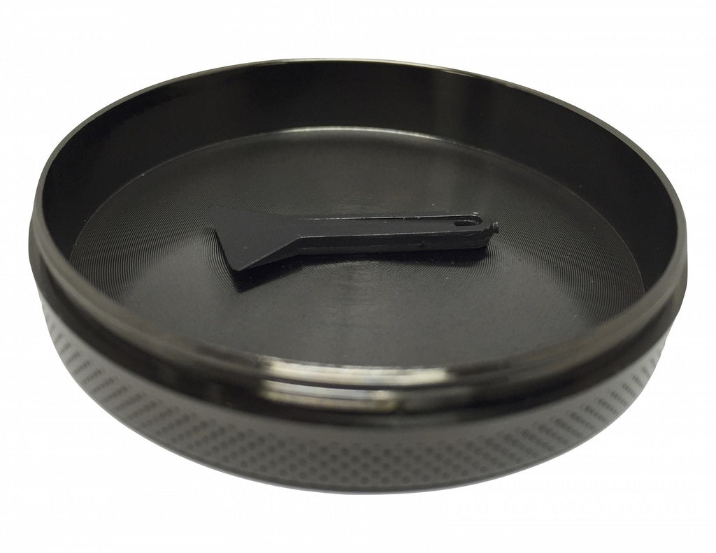 Hush Crush 2" 4-Piece Magnetized Herbal Grinder - Gunmetal Cannabis Accessories Hush Crush   