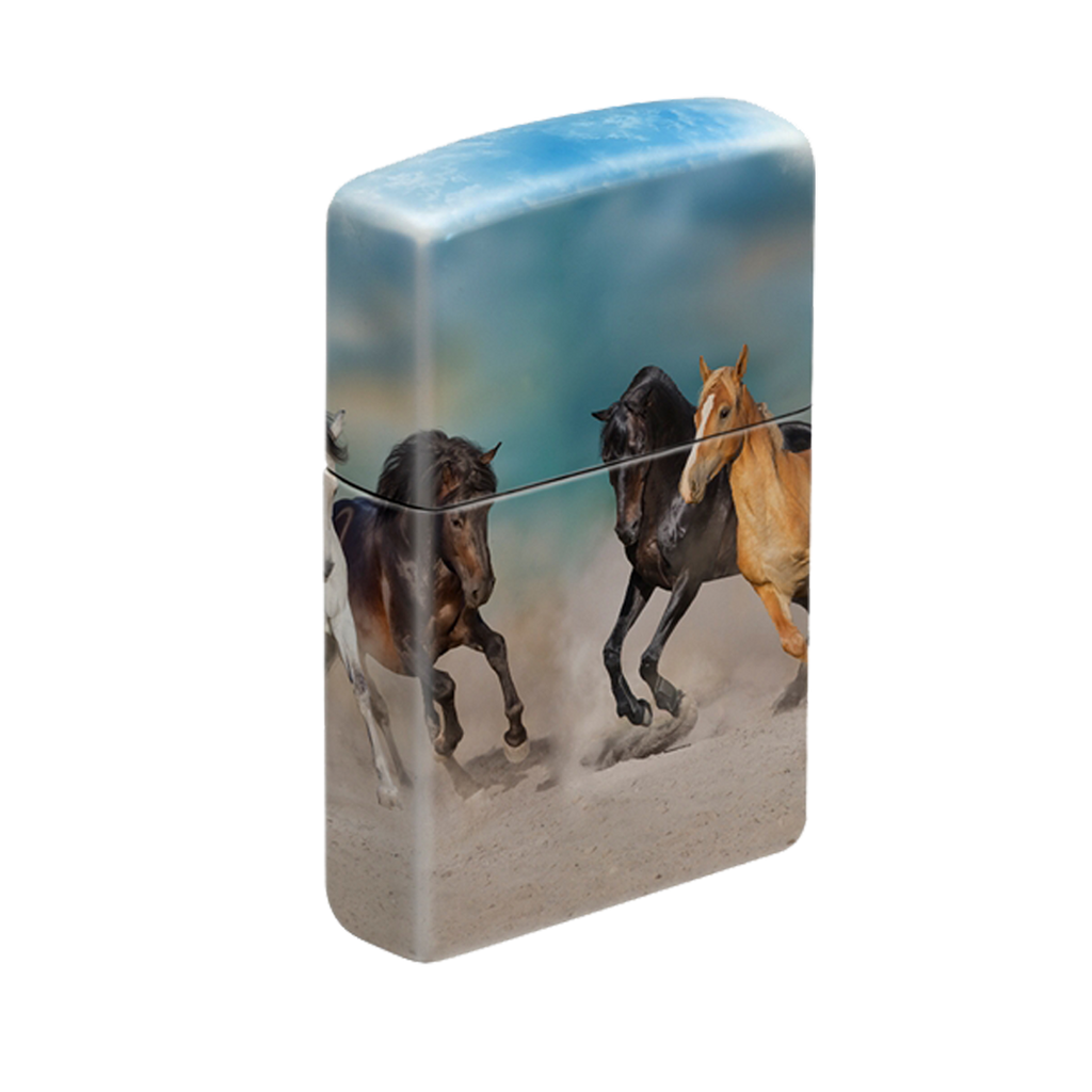 Zippo Lighter - Running Horses
