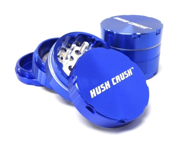 Hush Crush 2" 4-Piece Magnetized Herbal Grinder - Royal Blue Cannabis Accessories Hush Crush   
