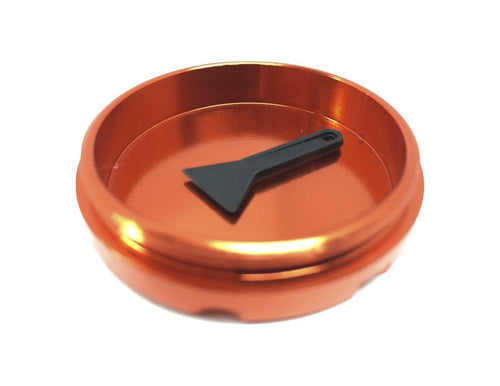 Hush Crush 2" 4-Piece Magnetized Herbal Grinder - Burnt Orange Cannabis Accessories Hush Crush   
