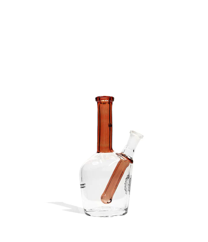 iDab Small Worked Henny Bottle Water Pipe - 10MM Cannabis Accessories iDab Orange  