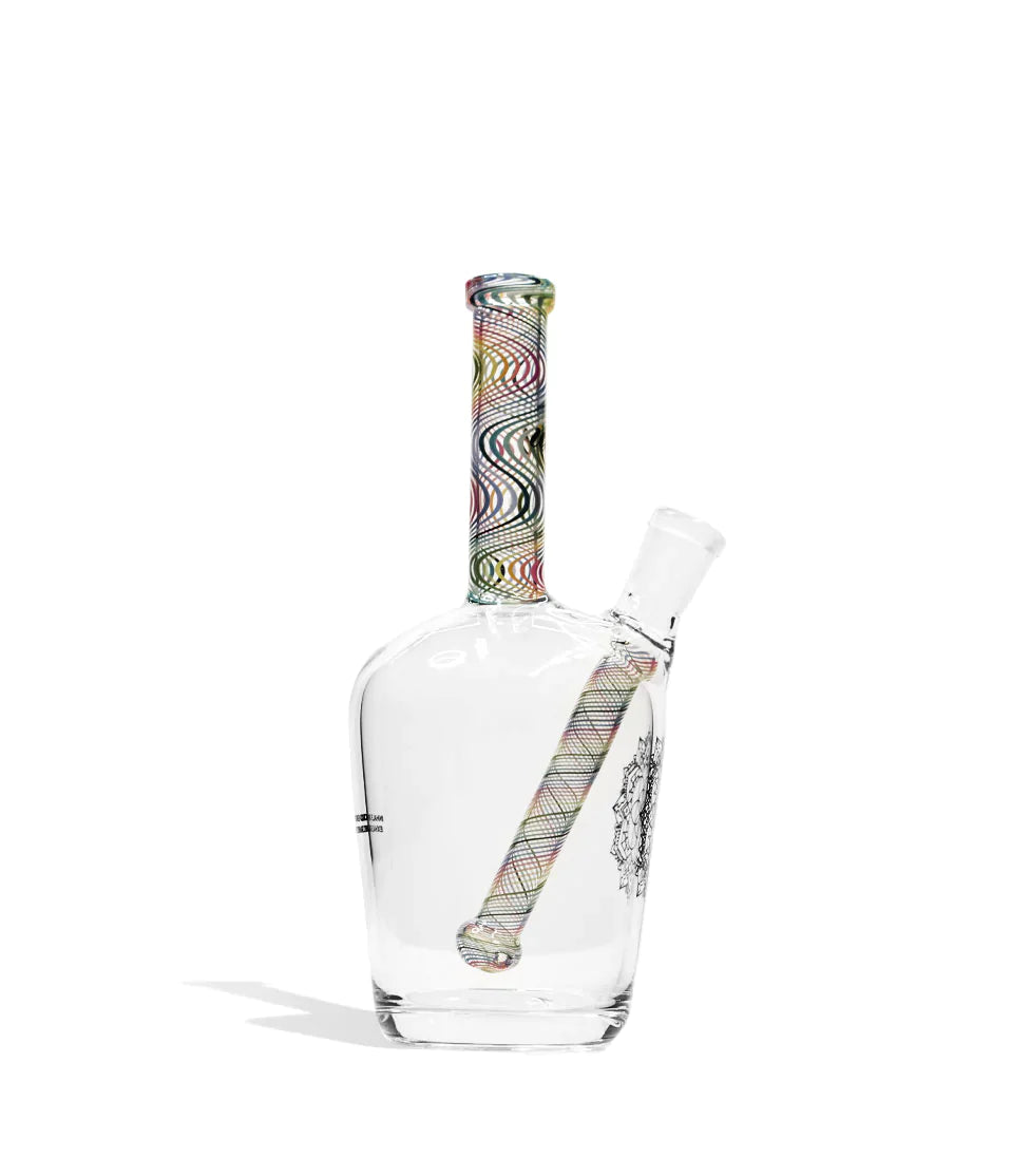 iDab Medium Worked Henny Bottle Water Pipe - 10mm Cannabis Accessories iDab Rainbow  