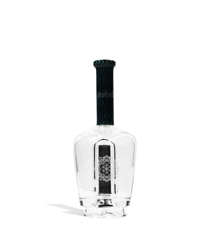 iDab Puffco Peak Worked Glass Attachment Cannabis Accessories iDab Blue-Black  