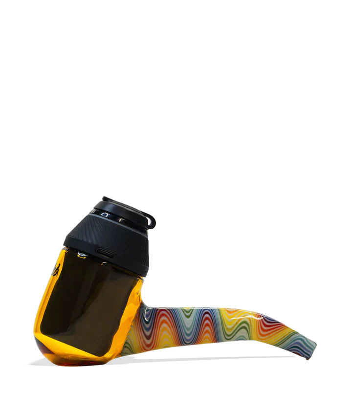 iDab Puffco Proxy Worked Pipe Cannabis Accessories iDab Rainbow Spiral Amber 