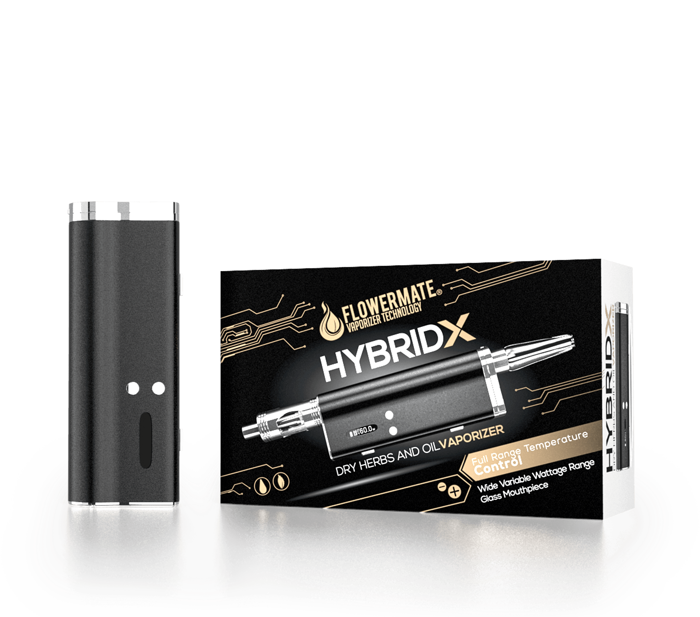 Flowermate HybridX - Dry Herb and Cartridge Vaporizer Vaporizers Flowermate   