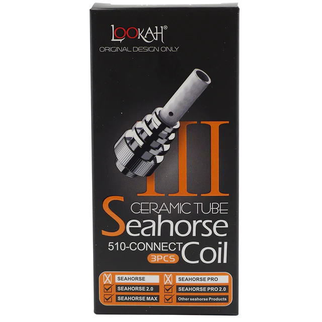 Lookah Seahorse Replacement Tips Vaporizers Lookah Ceramic Tube III (3 Pack)  