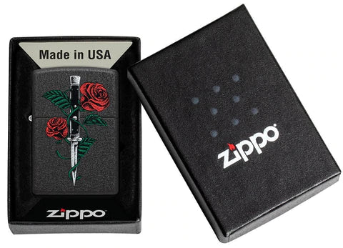 Zippo Lighter - Rose Dagger Tattoo Zippo Zippo   