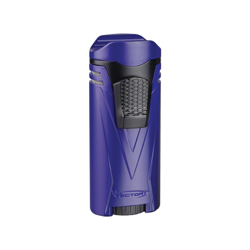 Vector Ironquad Quadruple Flame Lighter Vector Blue Matte  