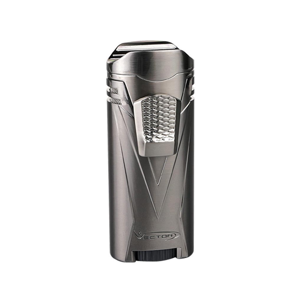 Vector Ironquad Quadruple Flame Lighter Vector Gunmetal Satin  