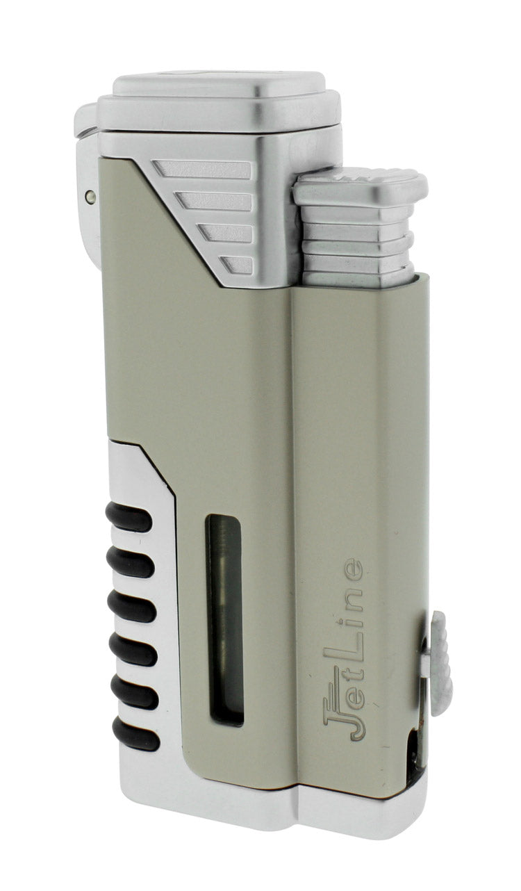 Jetline Gotham Quadruple Torch Lighter Lighter Jetline Silver  