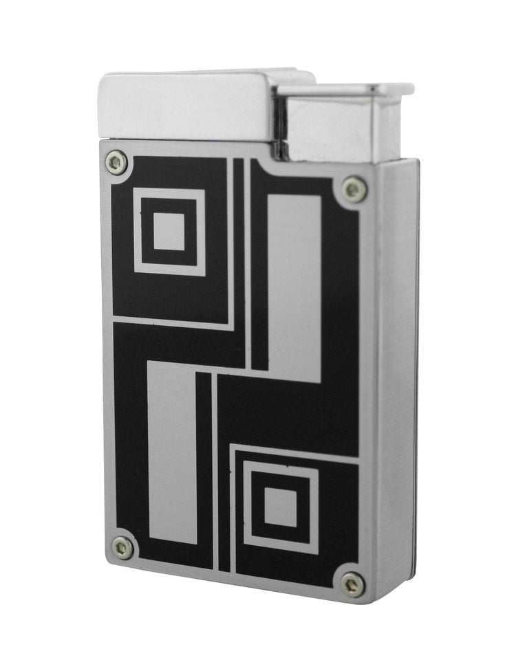 Jetline Prestige Double Flame Torch Lighter Lighter Jetline Silver w/Black  
