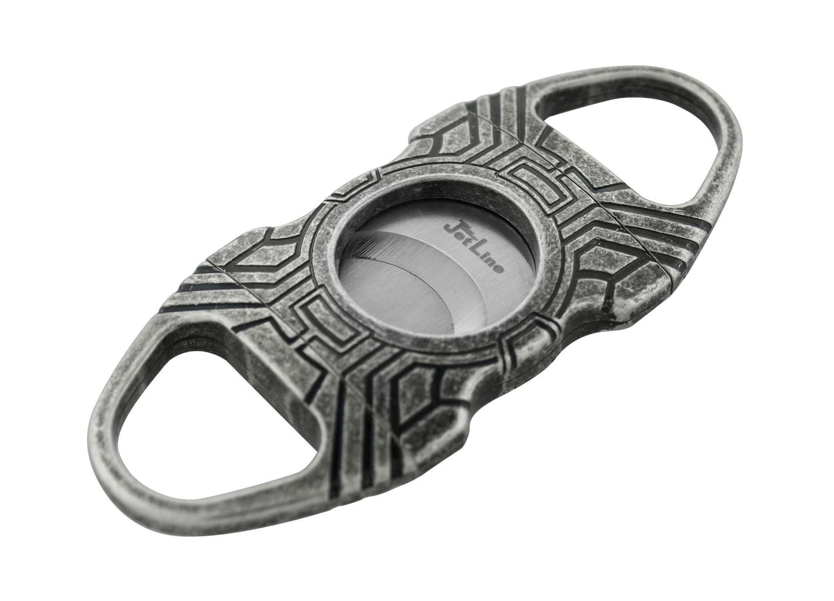 Jetline Rodeo Double Guillotine Blades Cigar Cutter Smoking Accessories Jetline Silver  