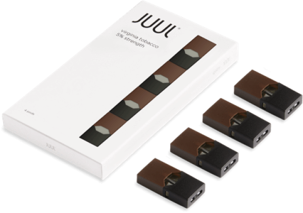 JUUL Pods - Virginia Tobacco 4PC/PK Vape Juice JUUL 3% Strength  