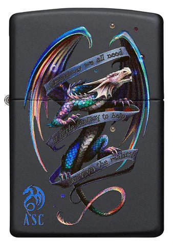 Zippo Lighter - Anne Stokes Colored Dragon Zippo Zippo   