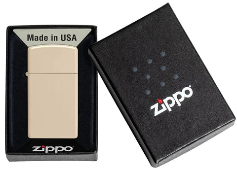 Zippo Lighter - Slim Flat Sand Zippo Zippo   