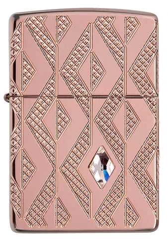 Zippo Lighter - Geometric Diamond Pattern Zippo Zippo   