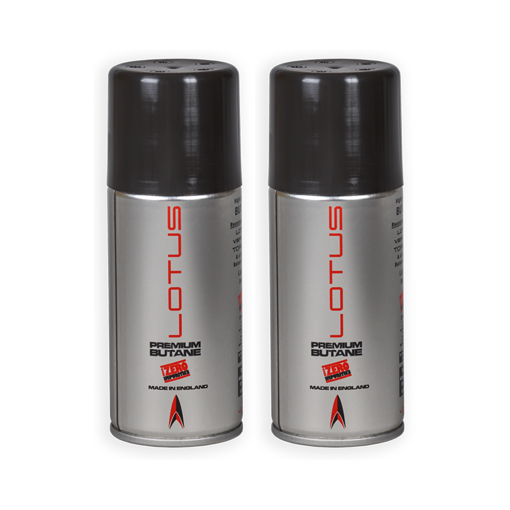 Lotus Premium Butane Gas Lighter Lotus 150mL 2 Pack 