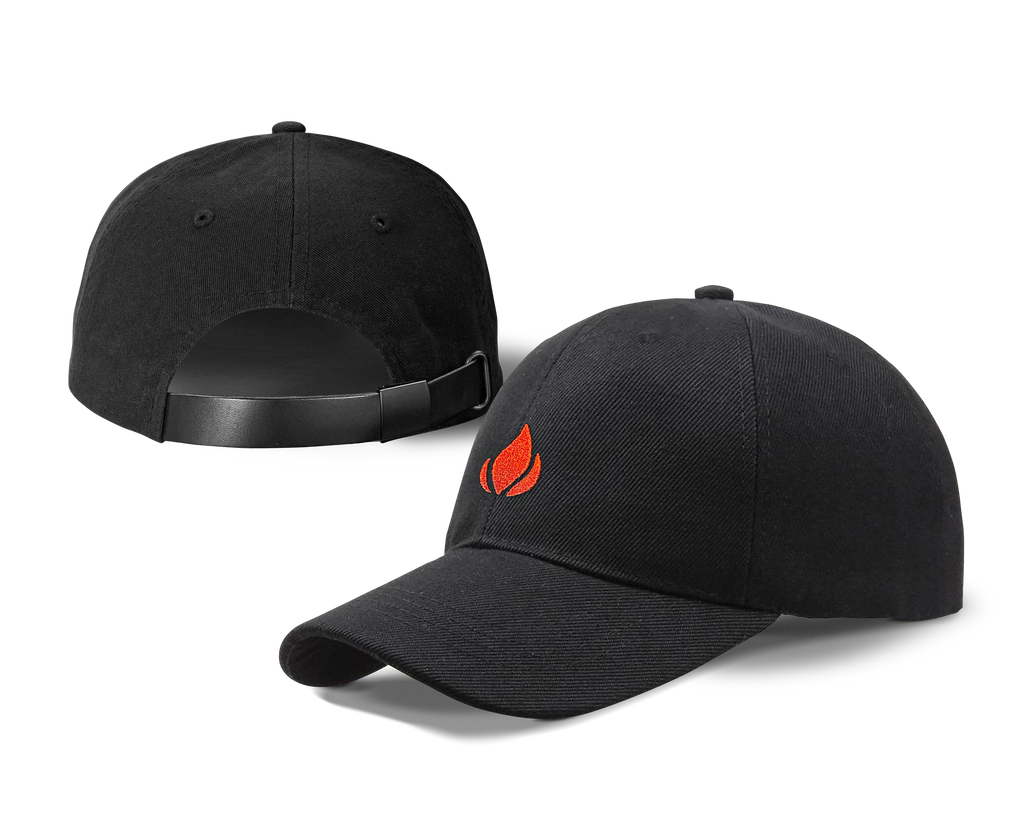 Lighterusa Black Strapback Hat Merchandise Lighter USA   