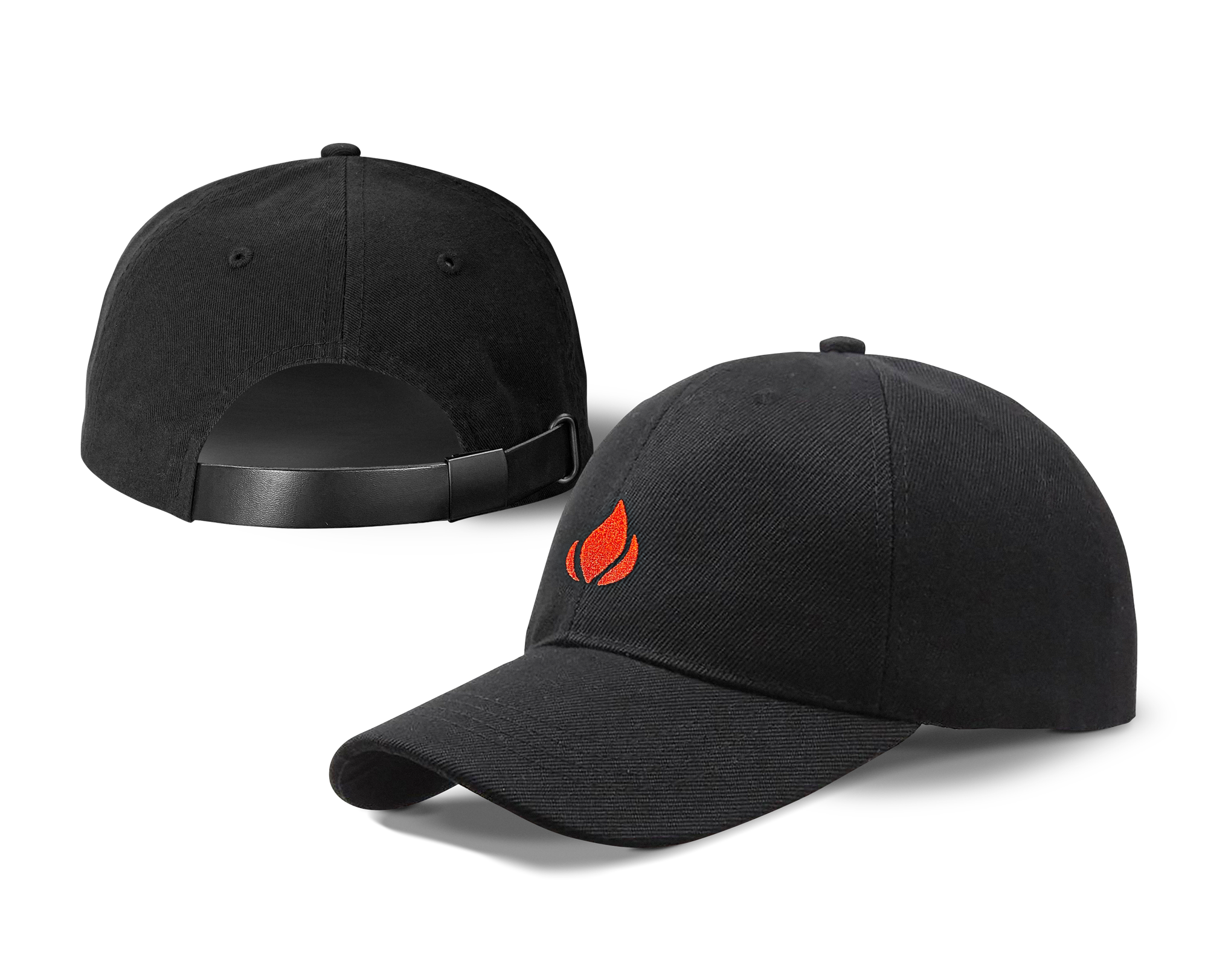 Lighterusa Black Strapback Hat Merchandise Lighter USA   