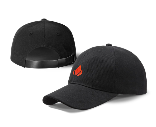 Lighterusa Black Strapback Hat Merchandise Lighter USA   