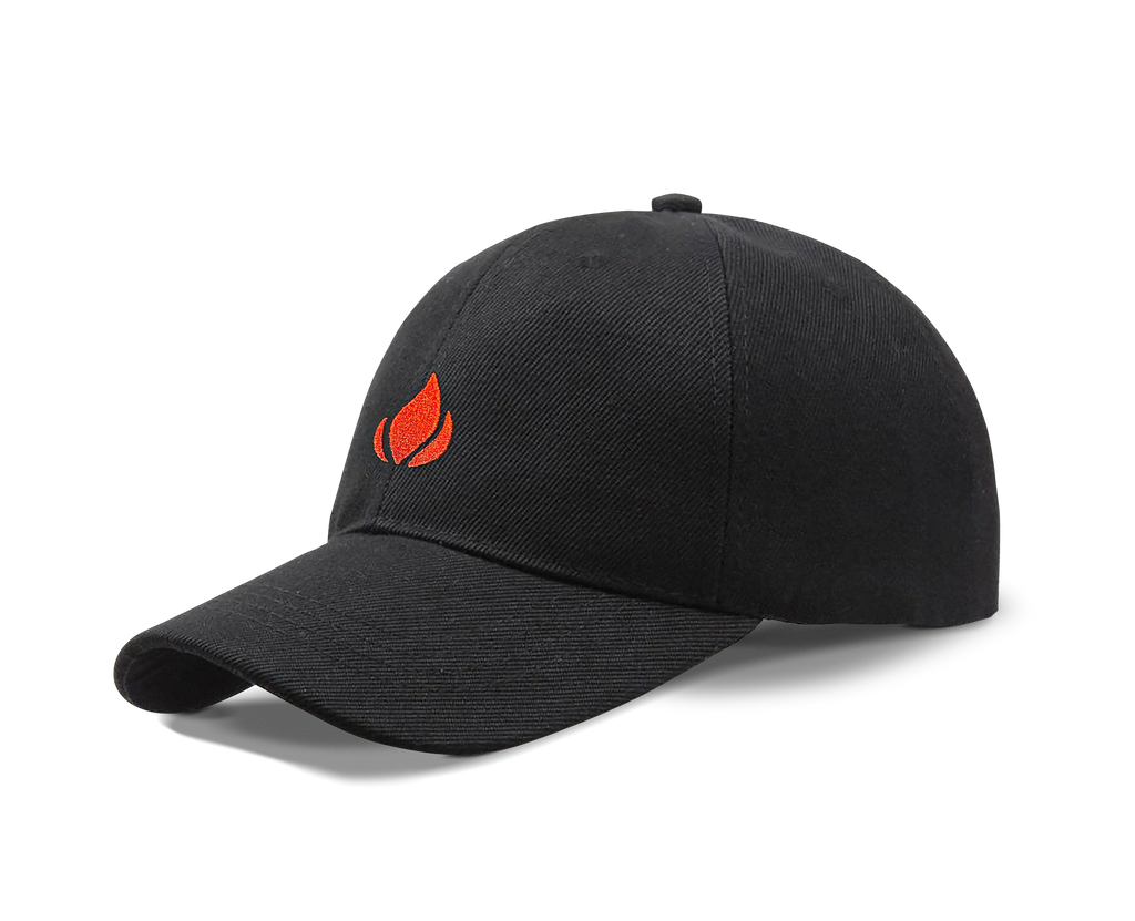 Lighterusa Black Strapback Hat Merchandise Lighter USA   